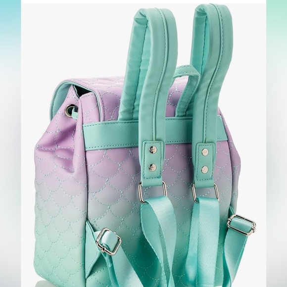 Loungefly Disney Little Mermaid Ombre Mini Backpack - Picture 2 of 12
